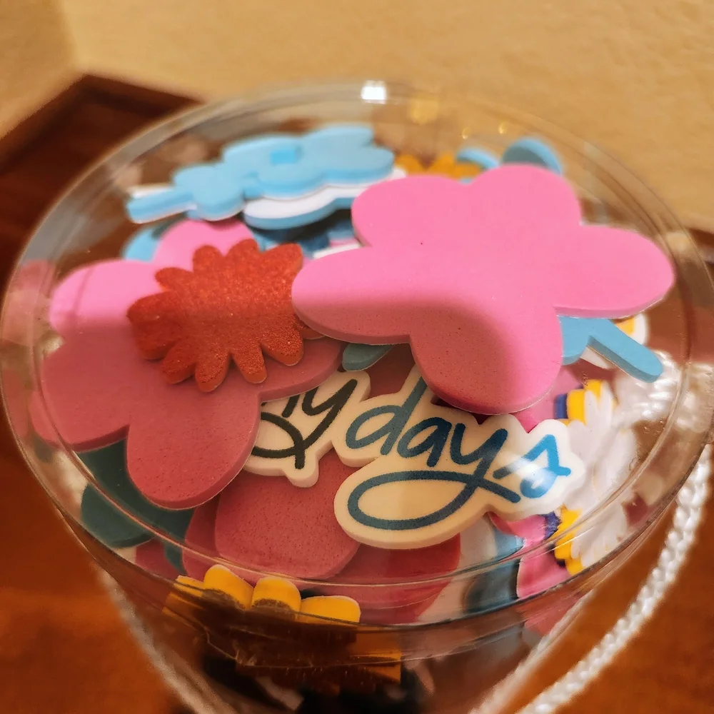 Spritz Flower Foam Sticker Bucket